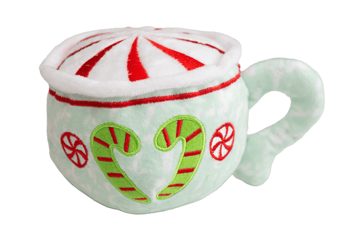 SnugArooz Puppermint Latte Squeaky Plush Dog Toy: 6" - Glad Dogs Nation | ALL Profits Donated