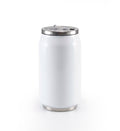 12 oz white double-walled steel can