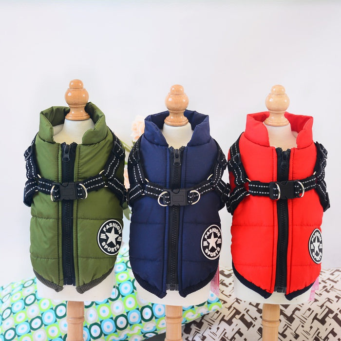 2-in-1 Waterproof Winter Pet Jacket