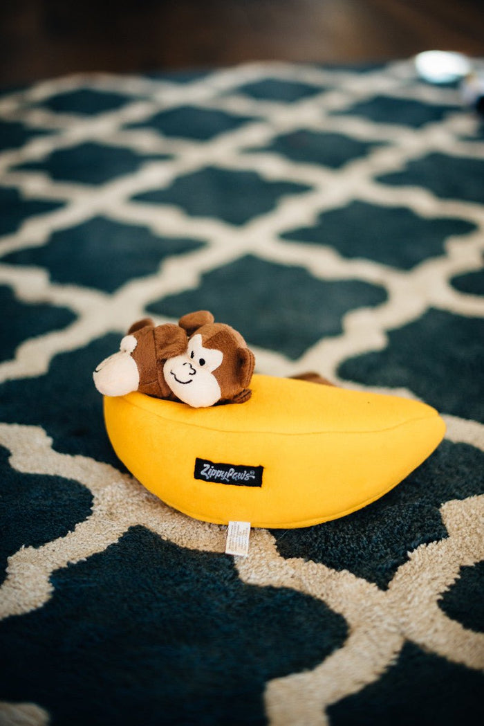 $3 OFF! ZippyPaws Zippy Burrow® Monkeys ‘n Banana - Glad Dogs Nation | ALL Profits Donated