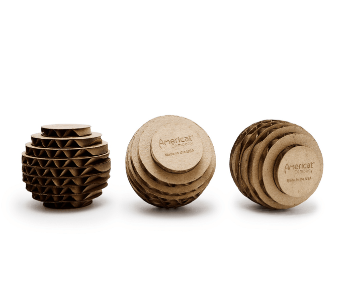 Americat Eco - Friendly Cat Ball Toys 3 Pack - Glad Dogs Nation | ALL Profits Donated