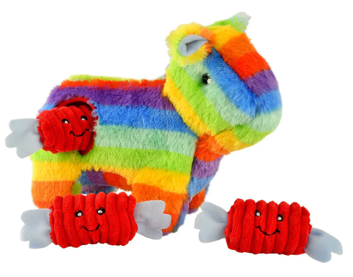 20% OFF! Zippy Paws Pinata Hide'n Squeak Burrow Plush 4 - Piece Dog Toy - Glad Dogs Nation | ALL Profits Donated