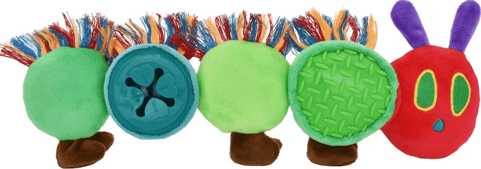 $3 OFF! Multipet Eric Carle Hungry Caterpillar Interactive Treat Dog Toy: 14" - Glad Dogs Nation | ALL Profits Donated