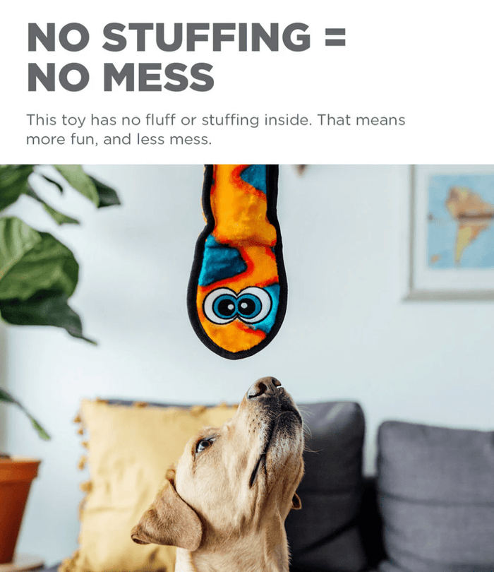 $3 OFF! Outward Hound Durablez Stuffing - Free Squeaky Interactive Snake Dog Toy, Orange, XL - Glad Dogs Nation | ALL Profits Donated