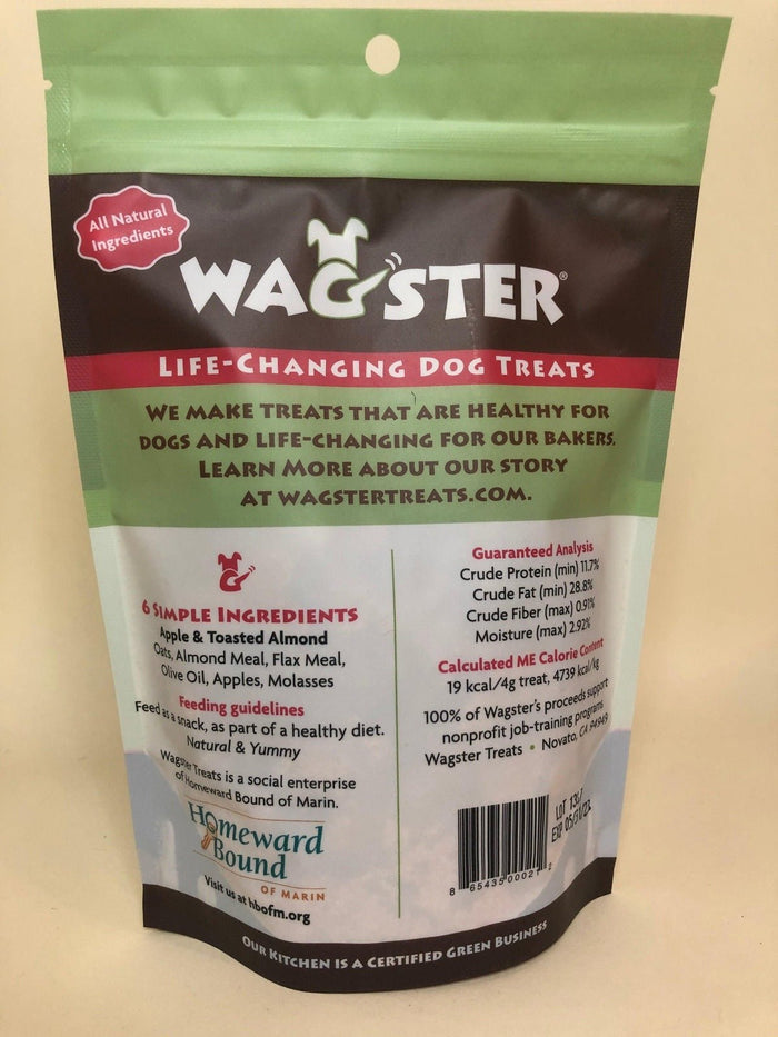 Wagster Healthy Dog Treats: Apple & Toasted Almond - Glad Dogs Nation | ALL Profits Donated