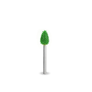 3/32" Shank Flame 1/4" (Coarse Grit)