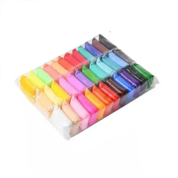 36 Colors Air Dry Clay Set – Soft, Safe & Creative Fun