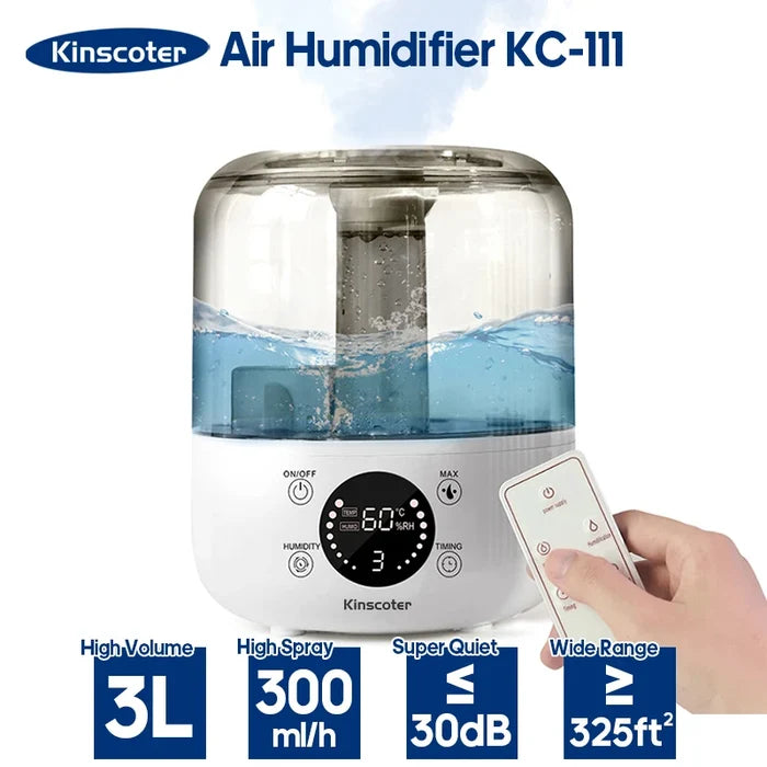 3L Air Humidifier – Large Capacity Ultrasonic Aroma Diffuser
