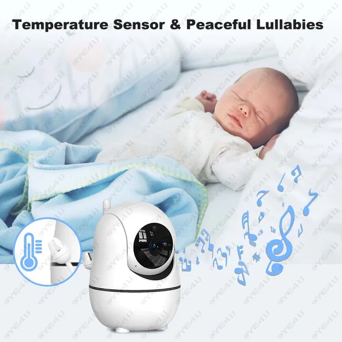 5" Video Baby Monitor HD PTZ Camera with Two-Way Audio