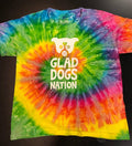 50% OFF! Glad Dogs Nation Short Sleeve Spiral Tie - Dye T-Shirt for Kids - Glad Dogs Nation | ALL Profits Donated