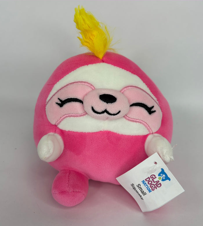 BOGO! Small Squishy Cuddlers Super Soft Plush Pet Toys: Squeak & NO Squeak