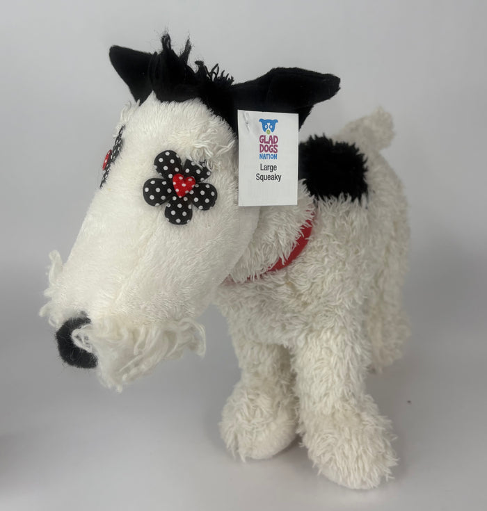 Mini Me Squeaky Breed Dog Toy: Fox Terrier
