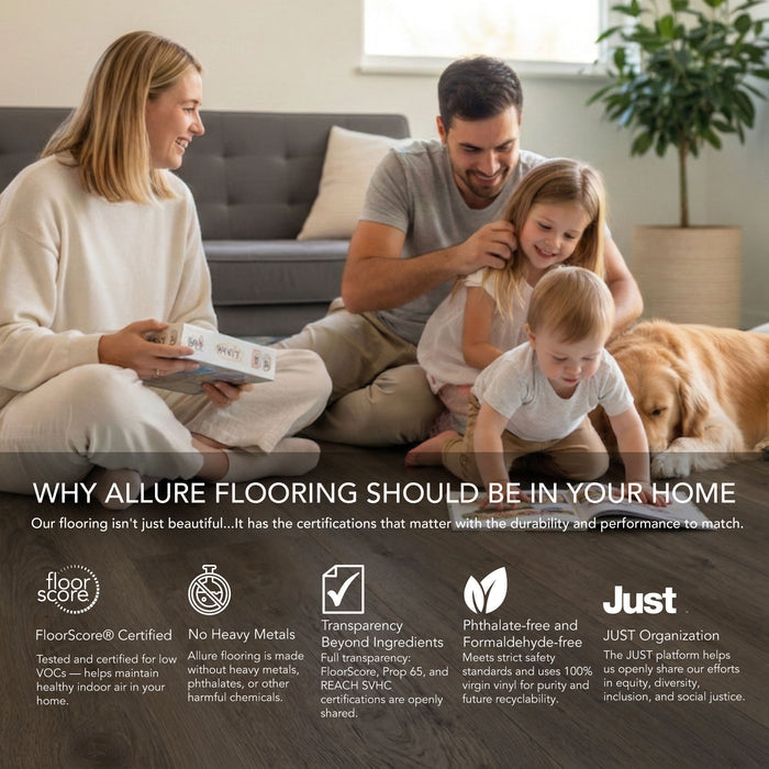 Allure Vanilla Latte Oak 22mil Wide Luxury Vinyl Plank Flooring