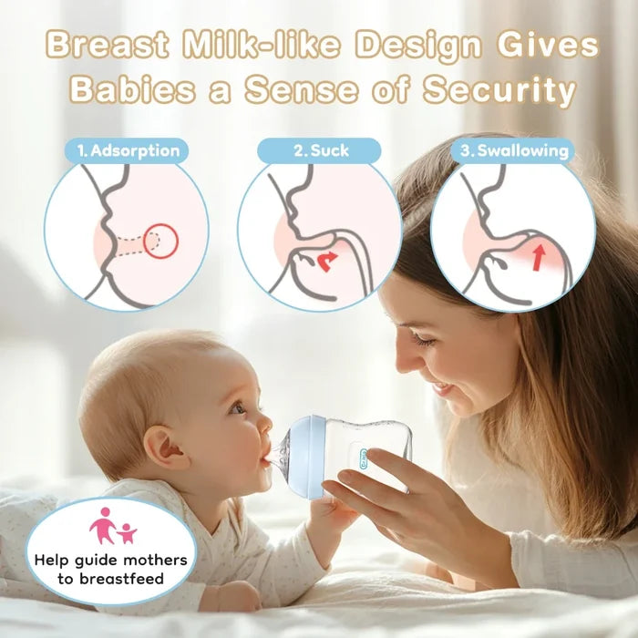 Anti-Choke Baby Bottle – BPA-Free Milk Feeding Solution