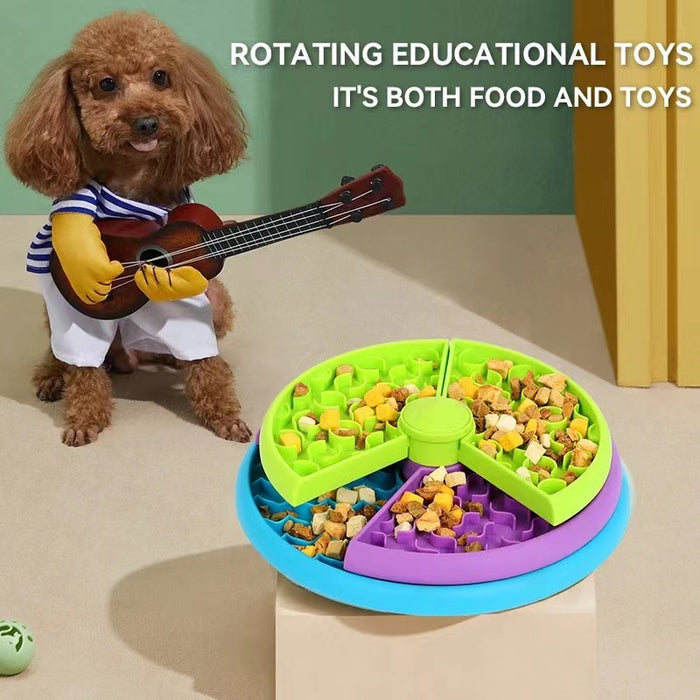 Anti-Choke Puzzle Pet Feeder Bowl