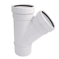 Aquaflow 110mm Push Fit Soil  Double Socket Branch 135°