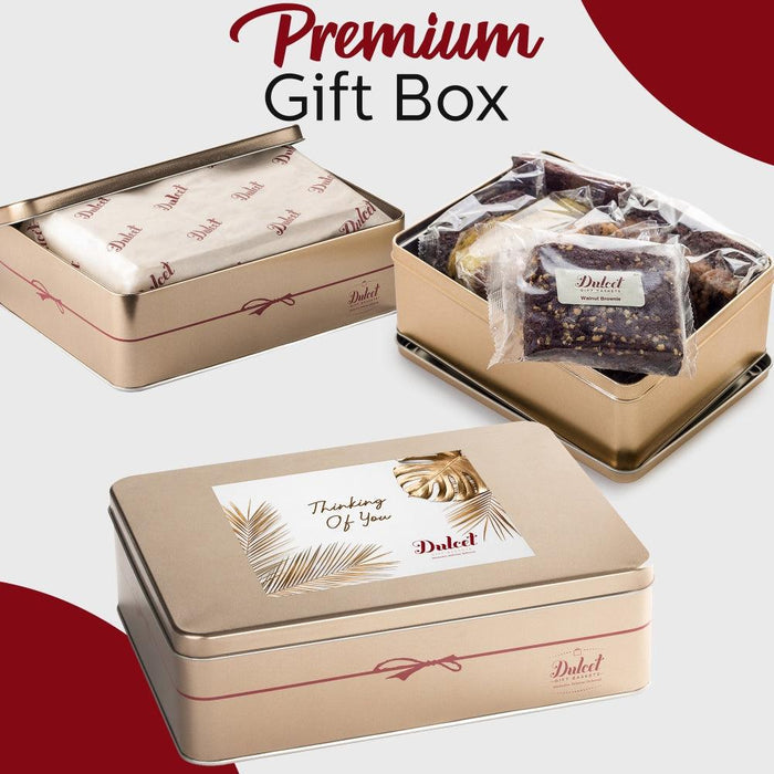 Scone gift tin set with two metal tins and a wrapped scone pack