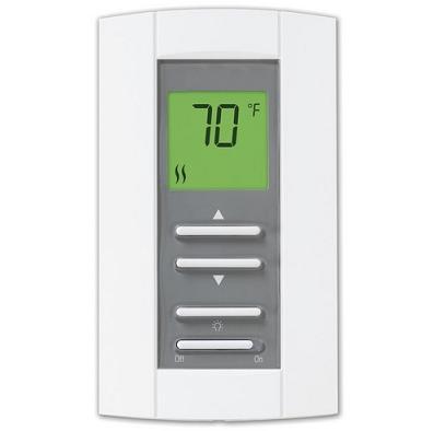 Manual thermostat for electric radiant floor heating systems