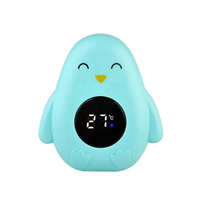 Baby Bath Thermometer Floating Animal – Digital LED Display | Penguin, Whale, Bunny, Crab | Waterproof Bath Toy | Newborn Baby Shower Gift