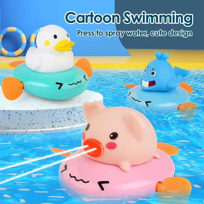 Baby Bath Toy Set – Fun Water Spraying Animal Toys