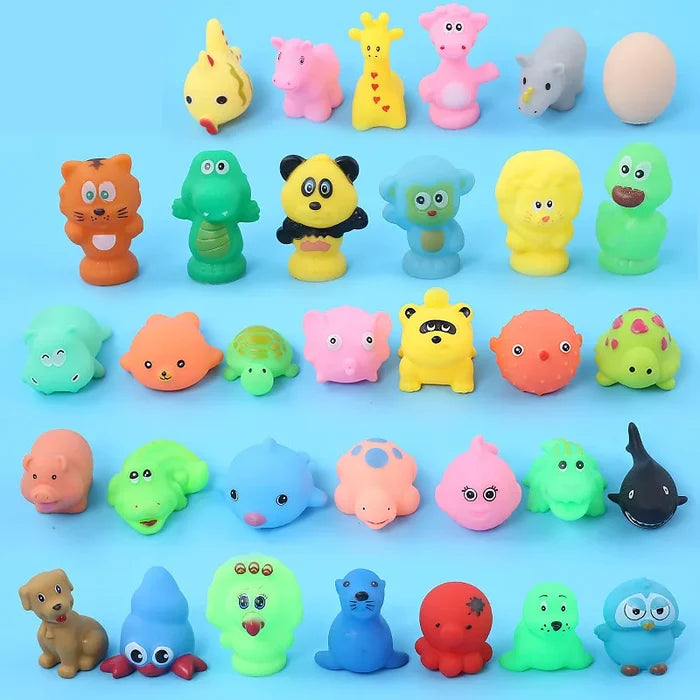 Baby Bath Toys 10-Piece Floating Fun Squeeze Sound Set