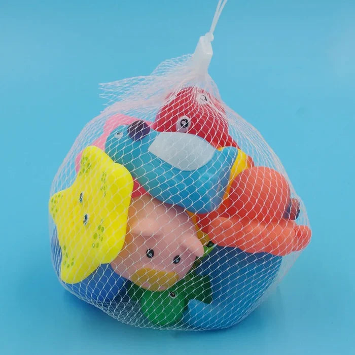 Baby Bath Toys 10-Piece Floating Fun Squeeze Sound Set