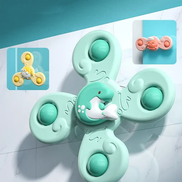 Baby Bath Toys Set – Fun Suction Cup Spinning Rattles