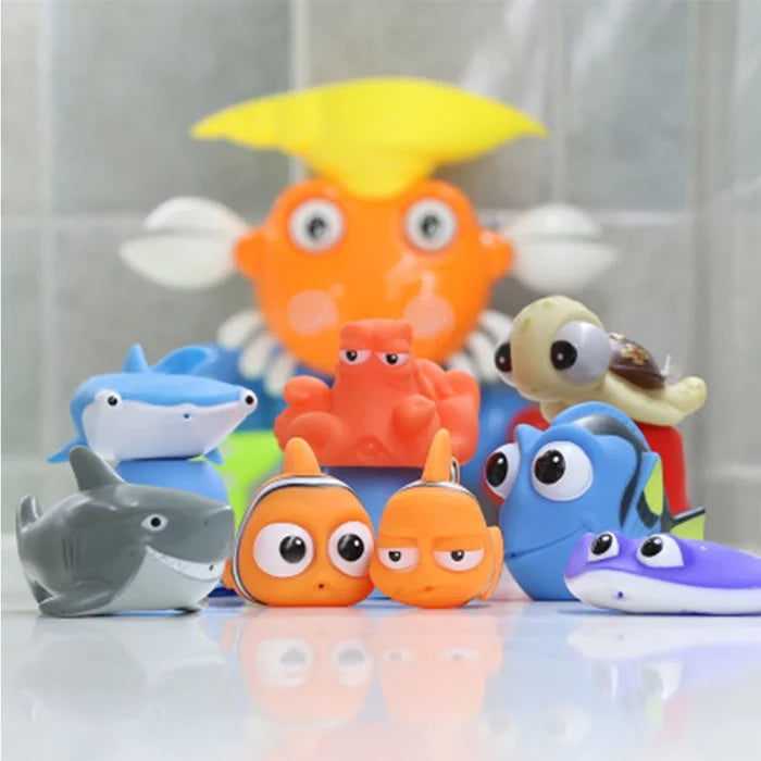 Baby Bath Toys Water Spray Squeeze Fun Rubber Animals