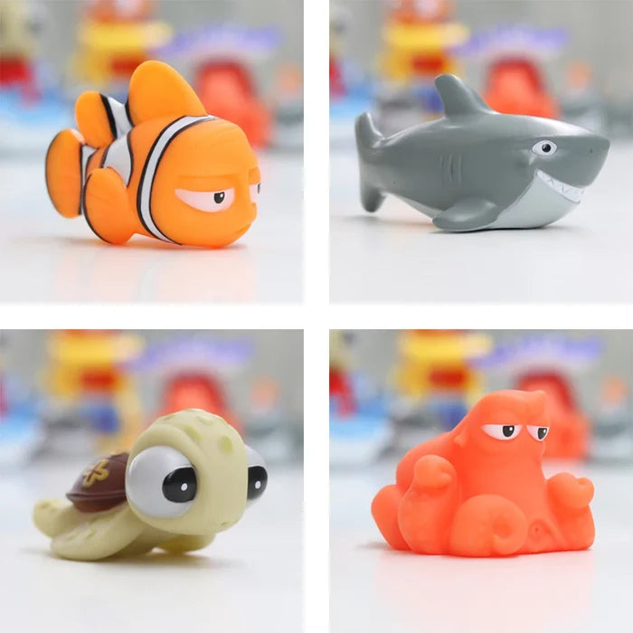 Baby Bath Toys Water Spray Squeeze Fun Rubber Animals