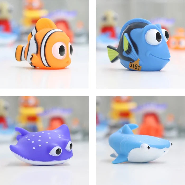 Baby Bath Toys Water Spray Squeeze Fun Rubber Animals