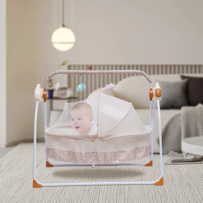 Baby Cradle Swing with Auto Rocking & Music Comfort