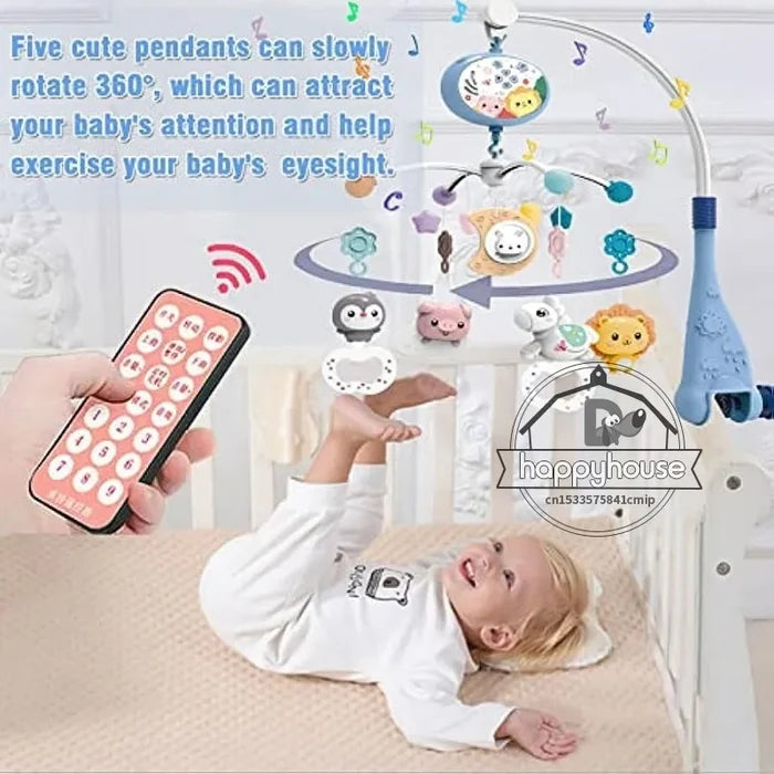 Baby Crib Mobile with Music & Lights – Soothing Sleep Aid