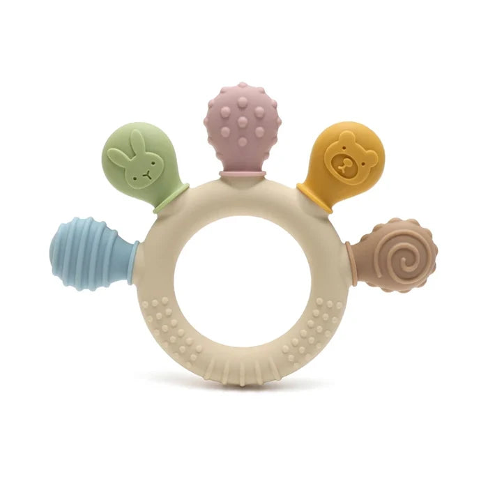 Baby Dinosaur Silicone Teether – BPA-Free Soothing Toy