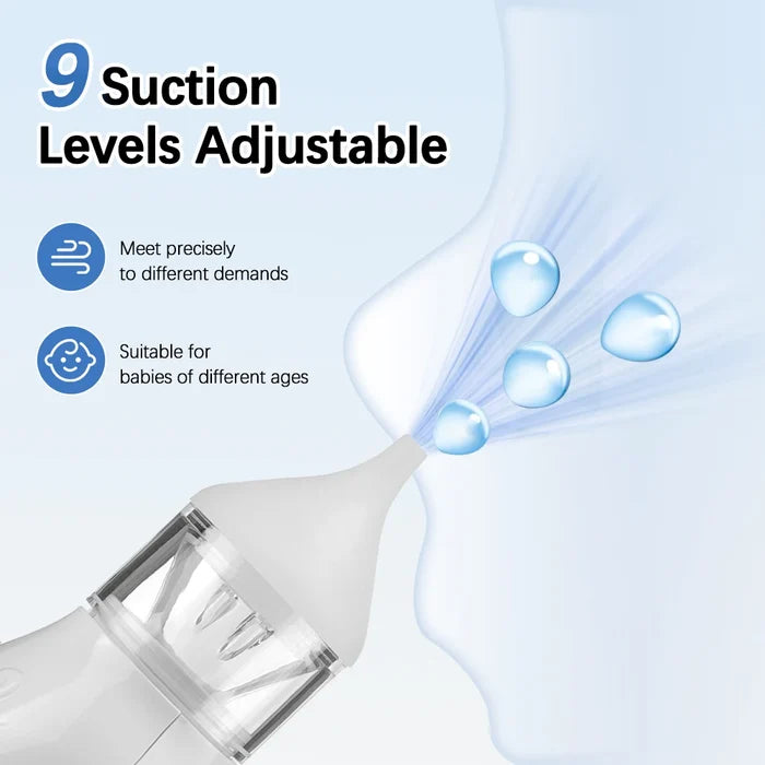 Baby Electric Nasal Aspirator – 9-Level Gentle Nose Cleaner