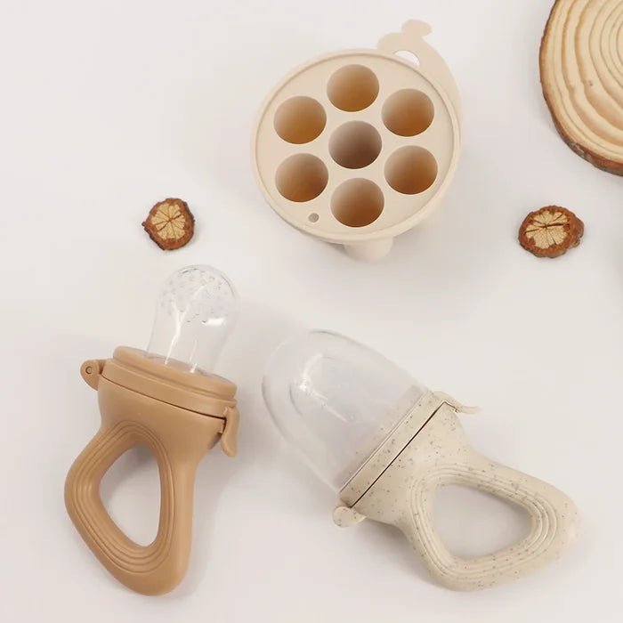 Baby Fruit Feeder Teether – Safe Self-Feeding & Freezer Set