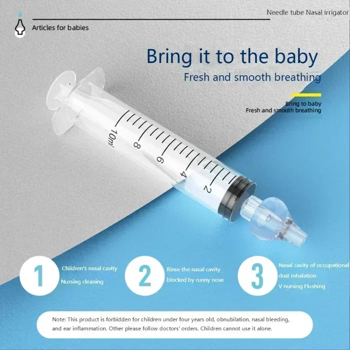 Baby Nasal Aspirator Syringe for Gentle & Hygienic Cleaning