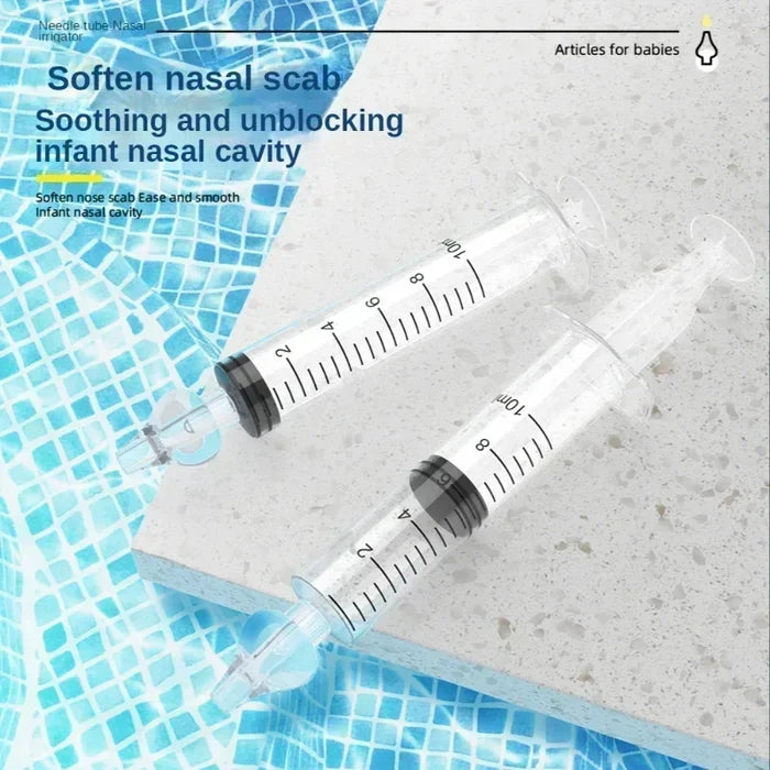 Baby Nasal Aspirator Syringe Safe Reusable Nose Cleaner