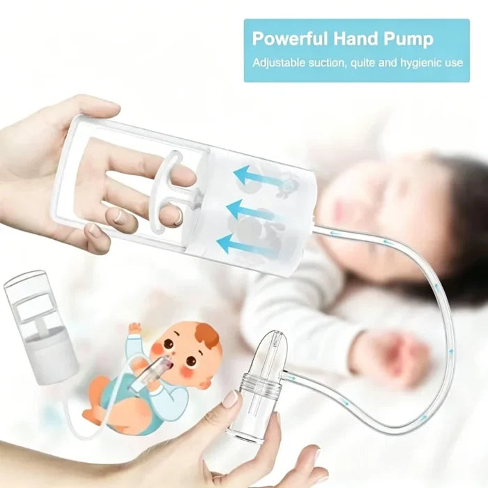 Baby Nasal Aspirator with Hand Pump for Fast Congestion Relief