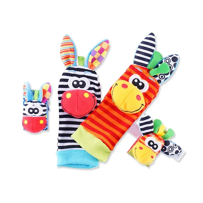 Baby Rattle Toys – Soft Wrist & Foot Socks for Infants