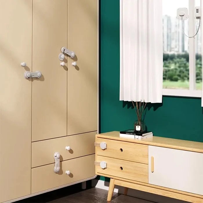 Baby Safety Lock – Transparent Childproof Protection for Cabinet