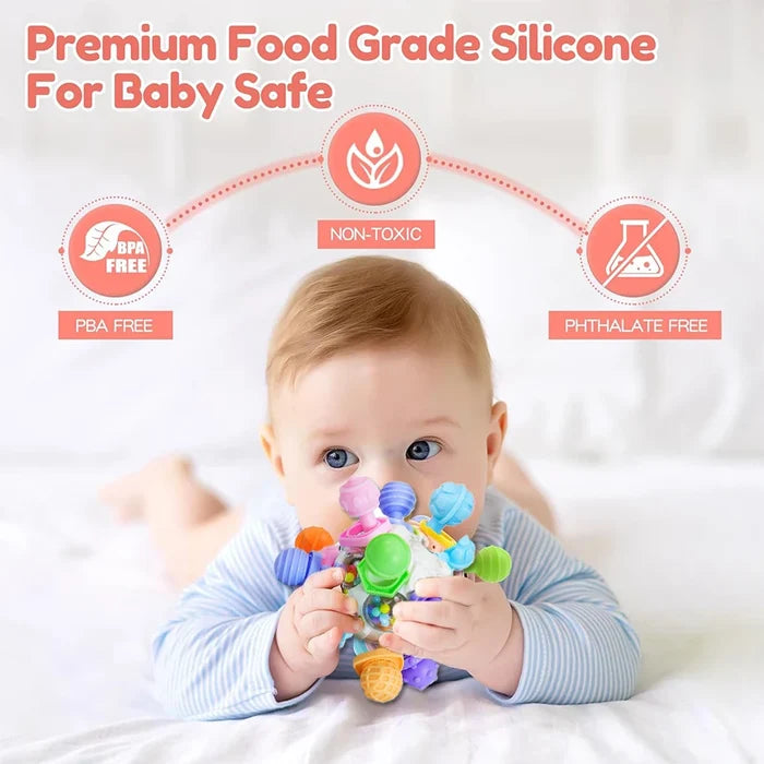 Baby Sensory Rattle Teether – Fun & Safe Development Toy