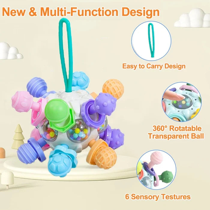 Baby Sensory Rattle Teether – Fun & Safe Development Toy