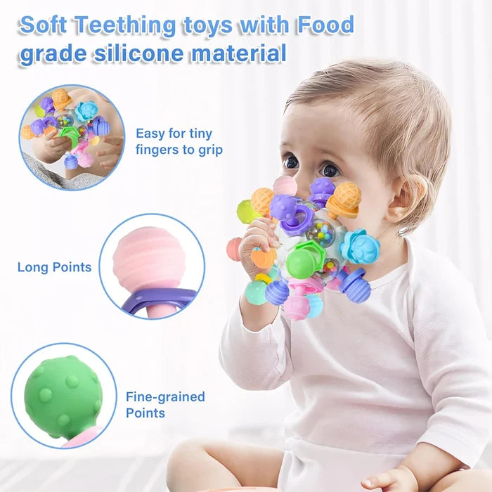 Baby Sensory Rattle Teether – Fun & Safe Development Toy