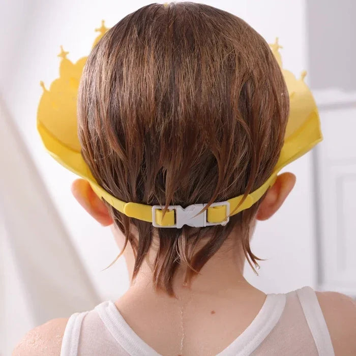 Baby Shower Cap with Adjustable Fit for Safe Bath Time
