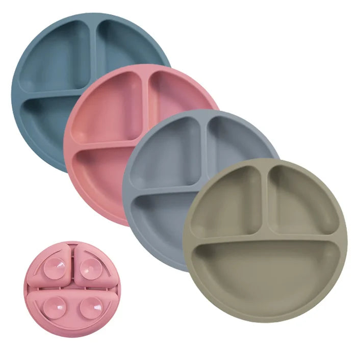 Baby Silicone Dining Plate – Suction Bowl for Easy Feeding