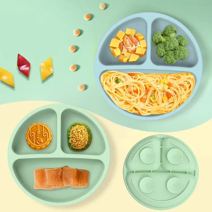 Baby Silicone Dining Plate – Suction Bowl for Easy Feeding