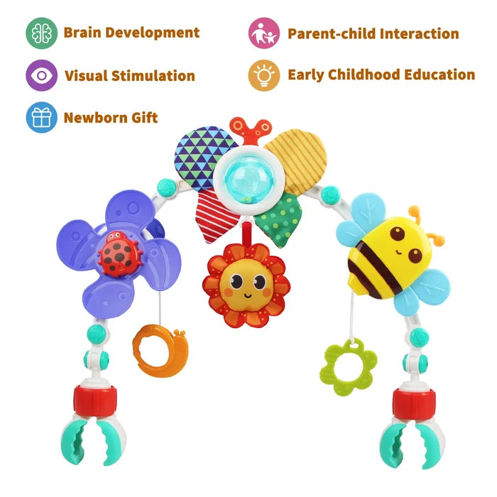 Baby Stroller Activity Arch Toy for Sensory & Motor Skills