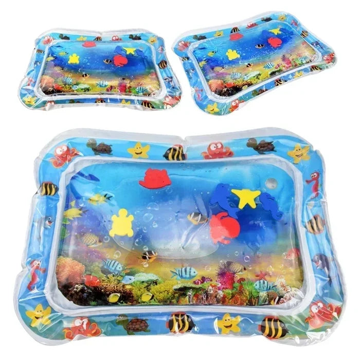 Baby Water Play Mat Inflatable Tummy Time Fun & Learning
