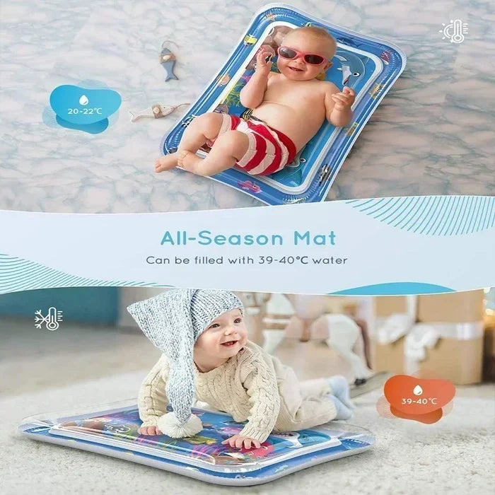 Baby Water Play Mat Inflatable Tummy Time Fun & Learning
