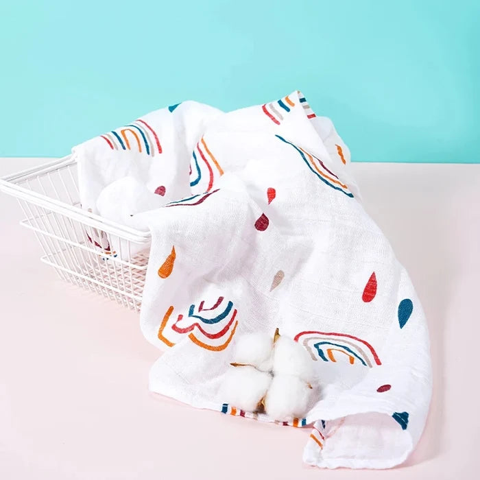 Bamboo Cotton Baby Bib Set – Soft, Breathable 5-Pack